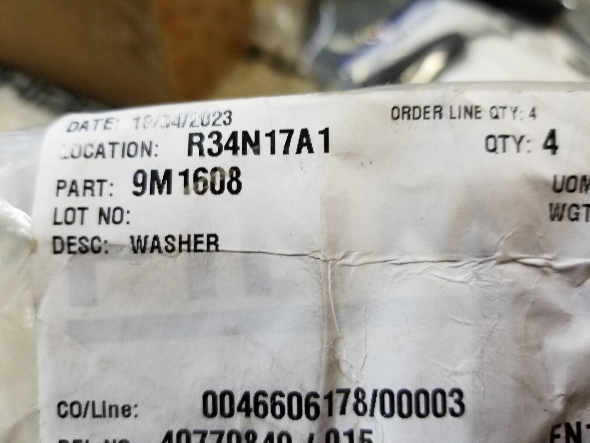 PACK OF 4 - 9M-1608 CAT 15.88mm Thickness Rear Axle Housing Washer