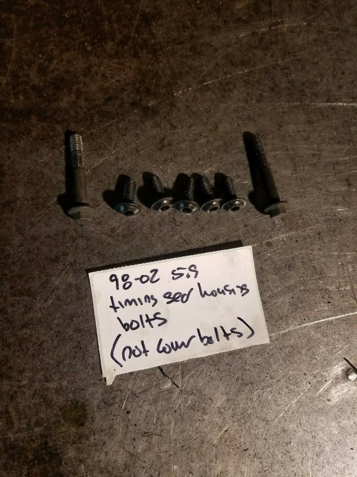 98-02 5.9L Cummins Timing gear housing bolts