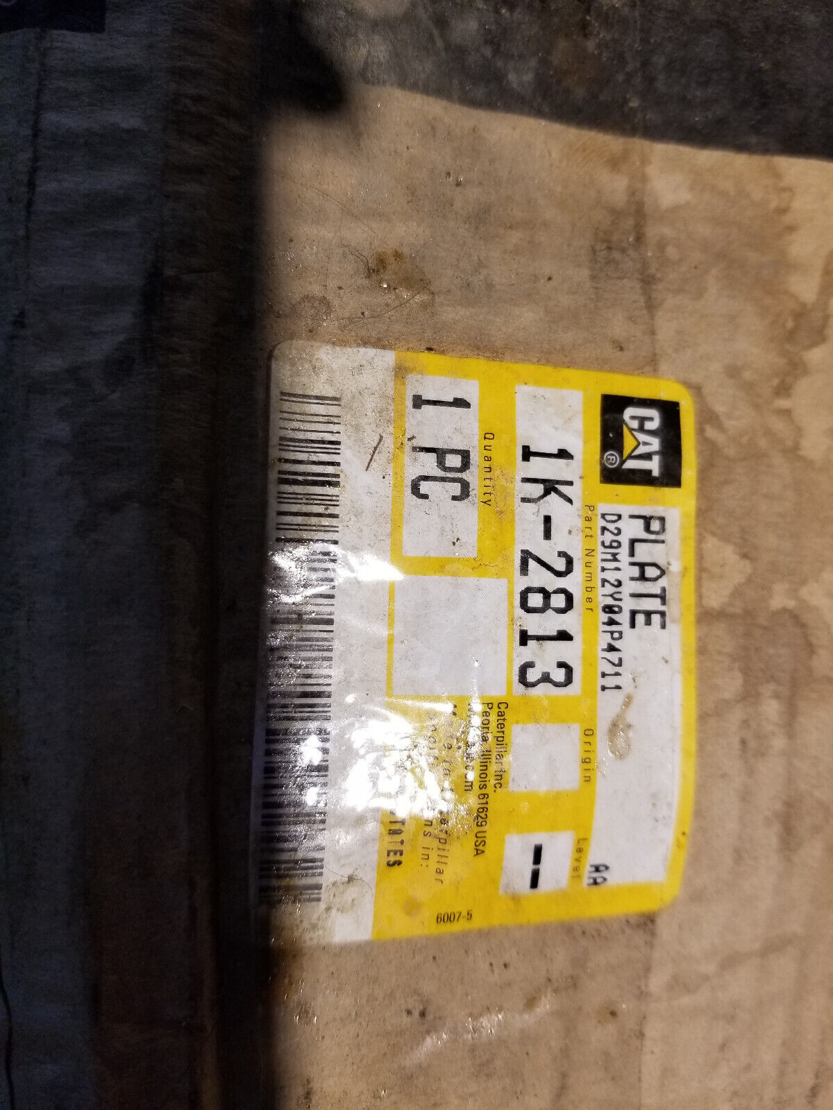 Caterpillar CAT 1K-2813 PLATE 1K2813