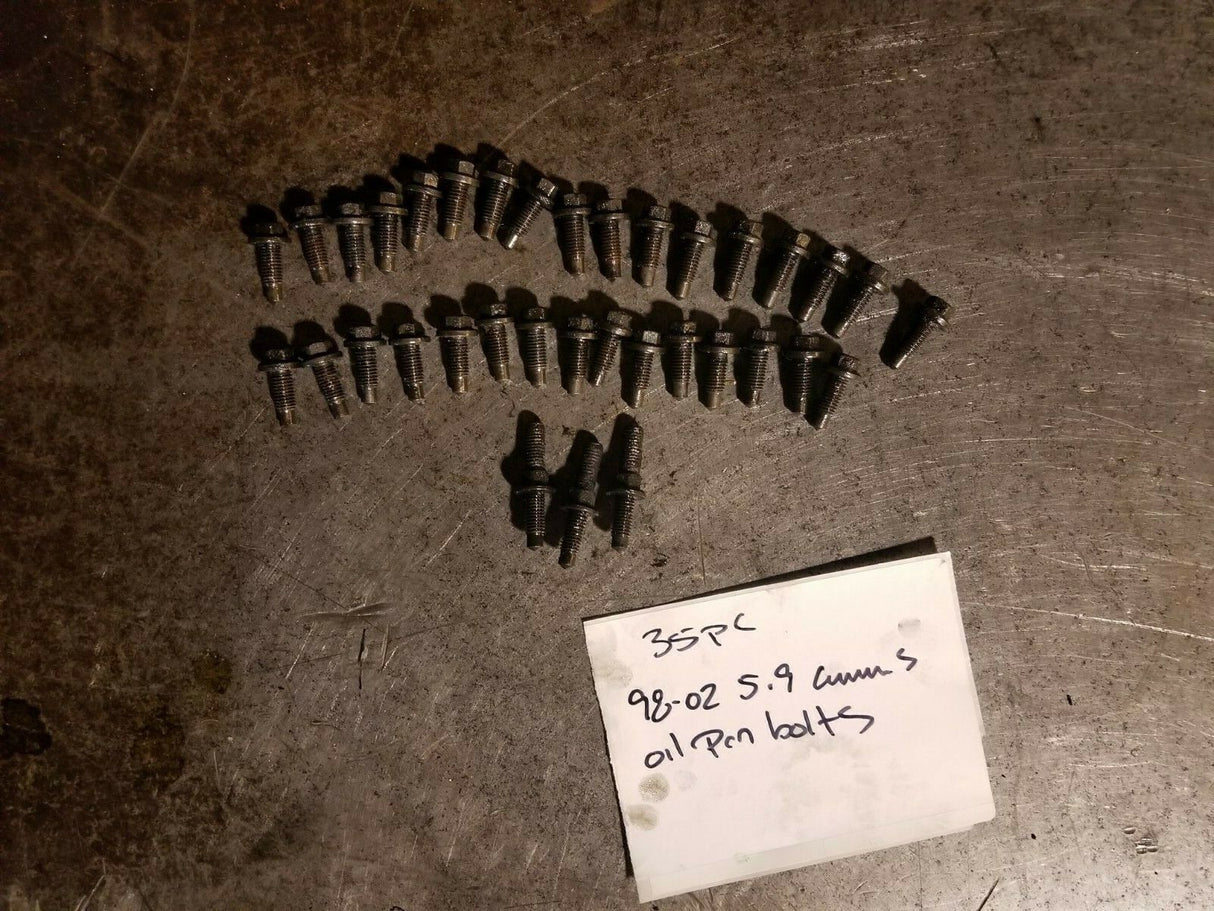 98-02 5.9L Cummins Oil Pan Bolts
