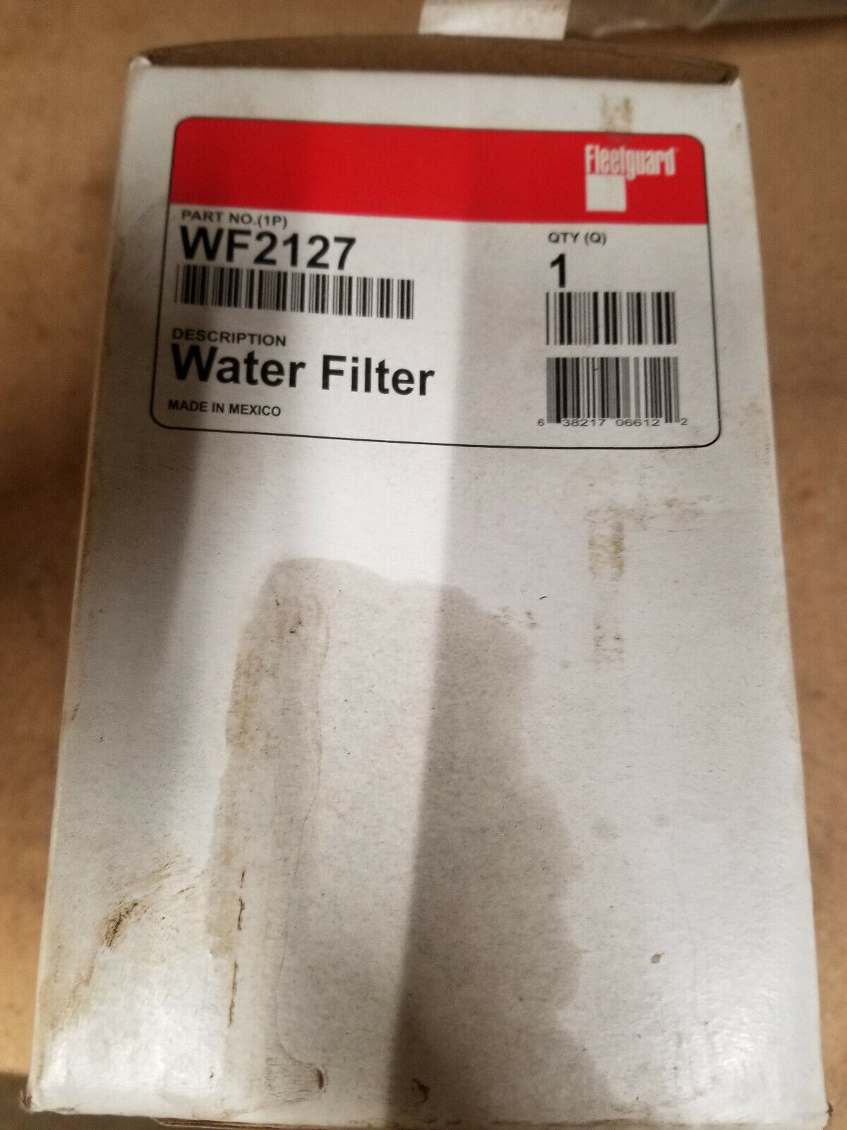 WF2127 FLEETGUARD COOLANT FILTER CUMMINS 3680434