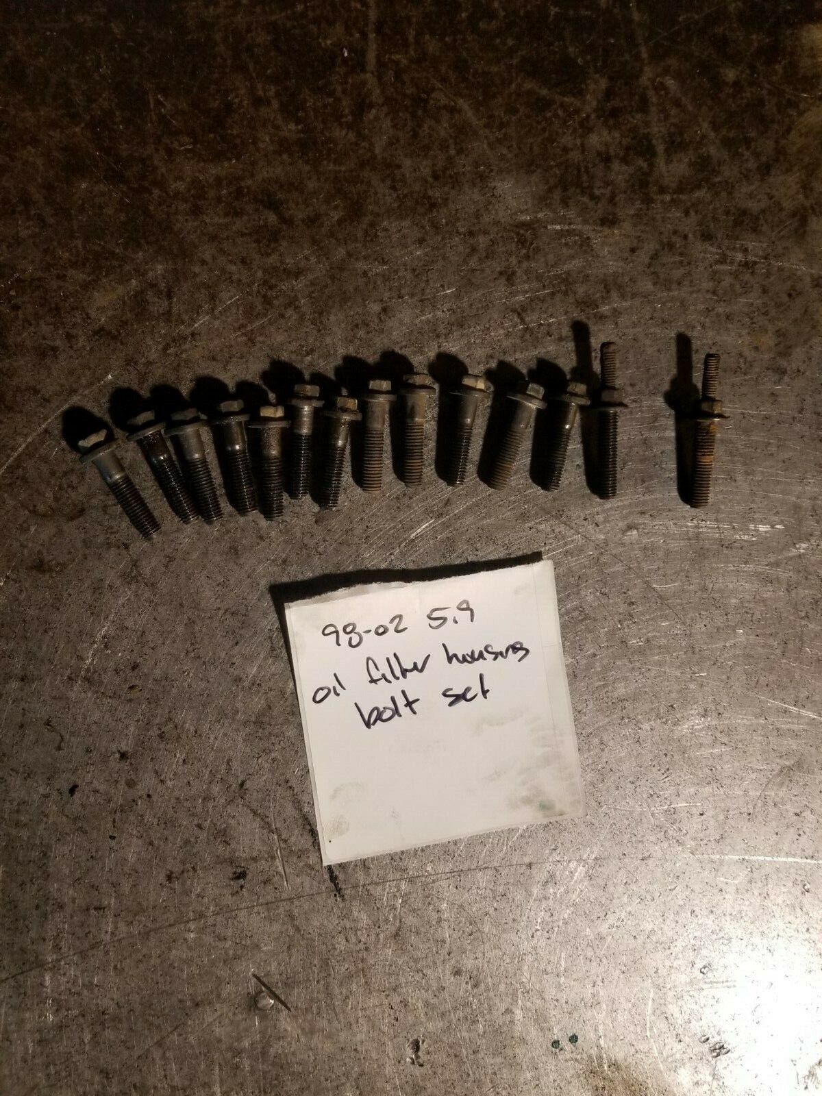 98-02 5.9L Cummins Oil Filter Housing / Oil Cooler Housing Bolts