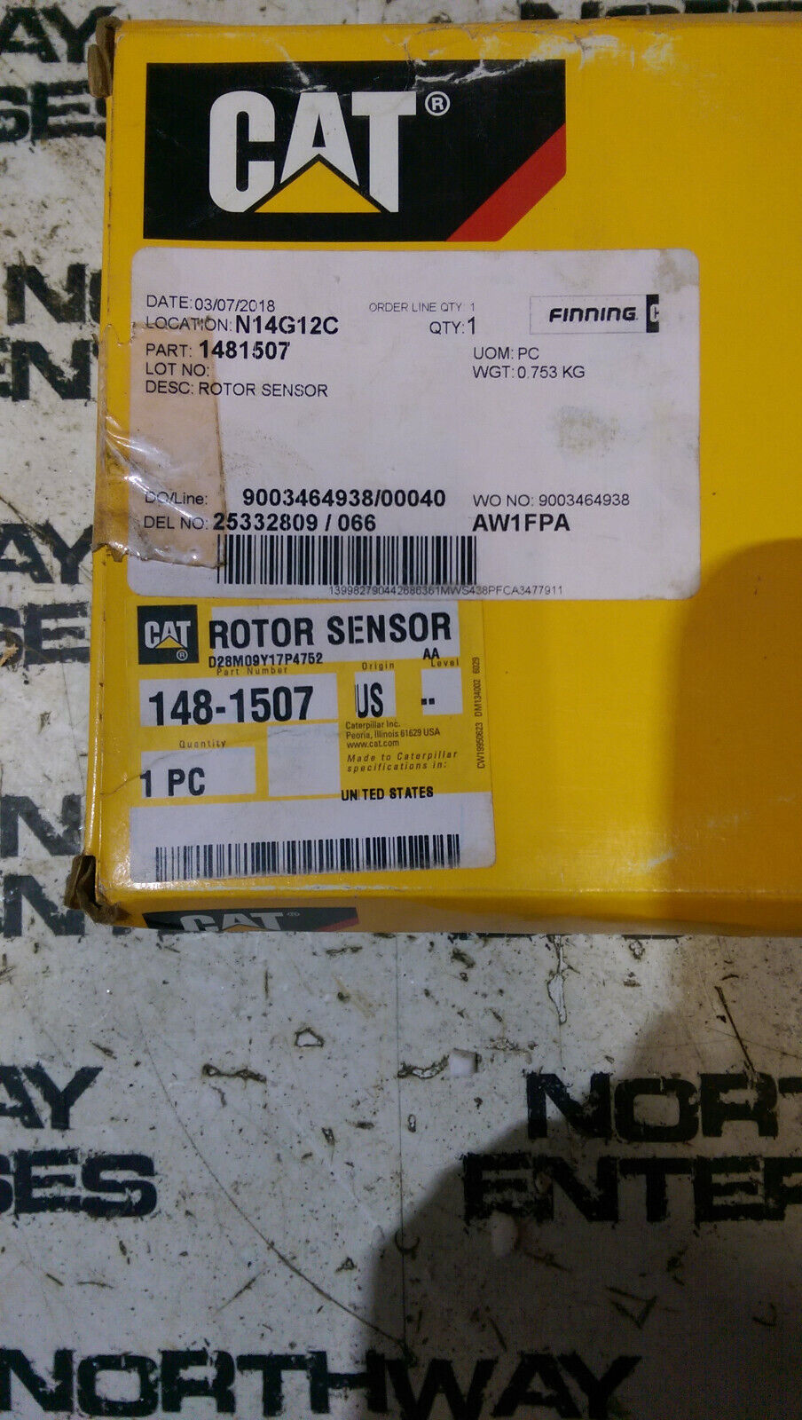 CAT OEM 148-1507 ROTOR SENSOR