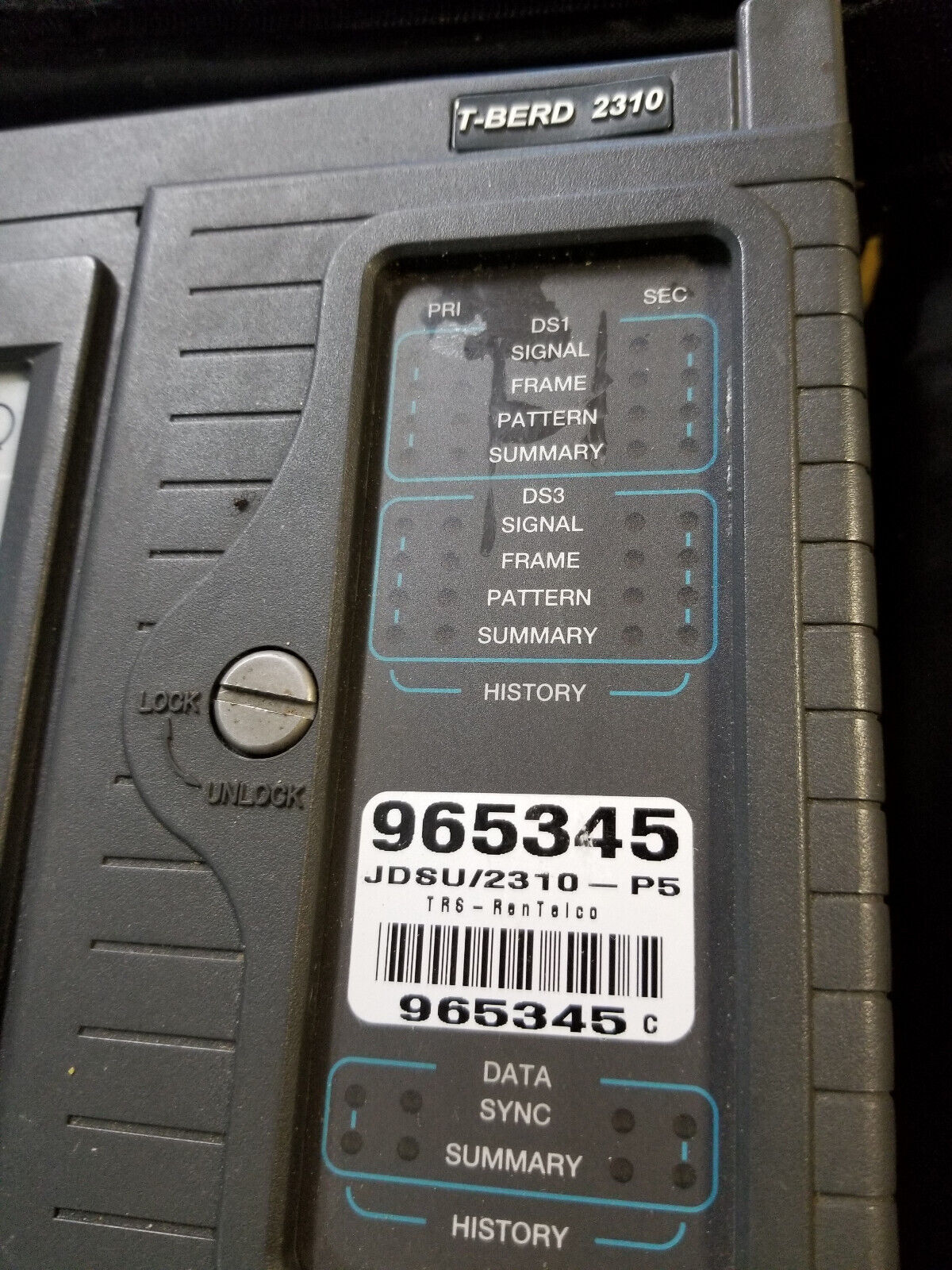 ACTERNA TTC2000 TESTPAD NO POWER CHORD
