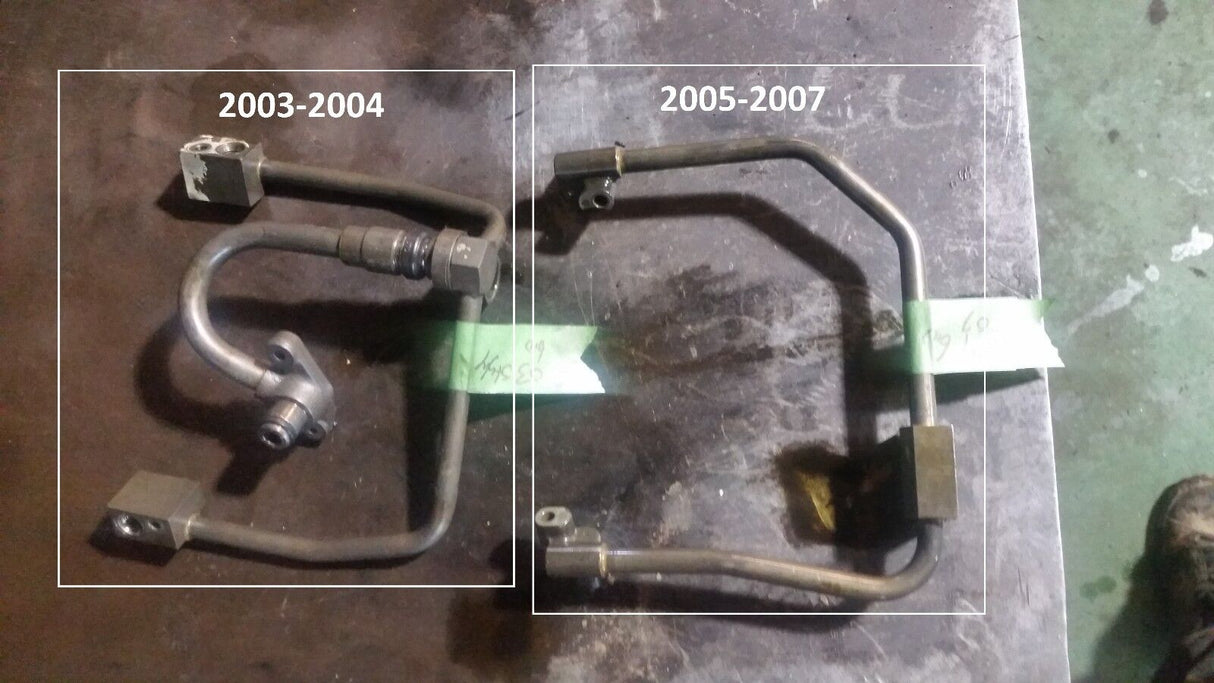 03-04 2003 Ford F250 F350 6.0L 6.0 Diesel High Pressure Oil Rail Tubes Tube Line