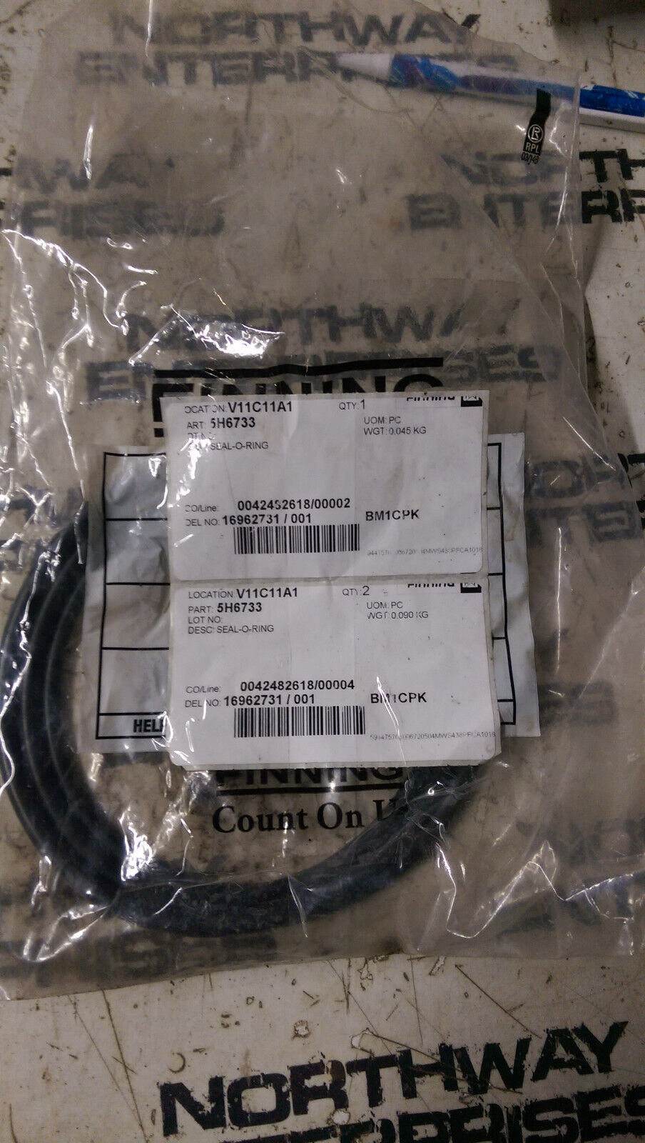 5H6733 CATERPILLAR ORINGS LOT OF 4 PIECES FOR ONE PRICE 5H-6733