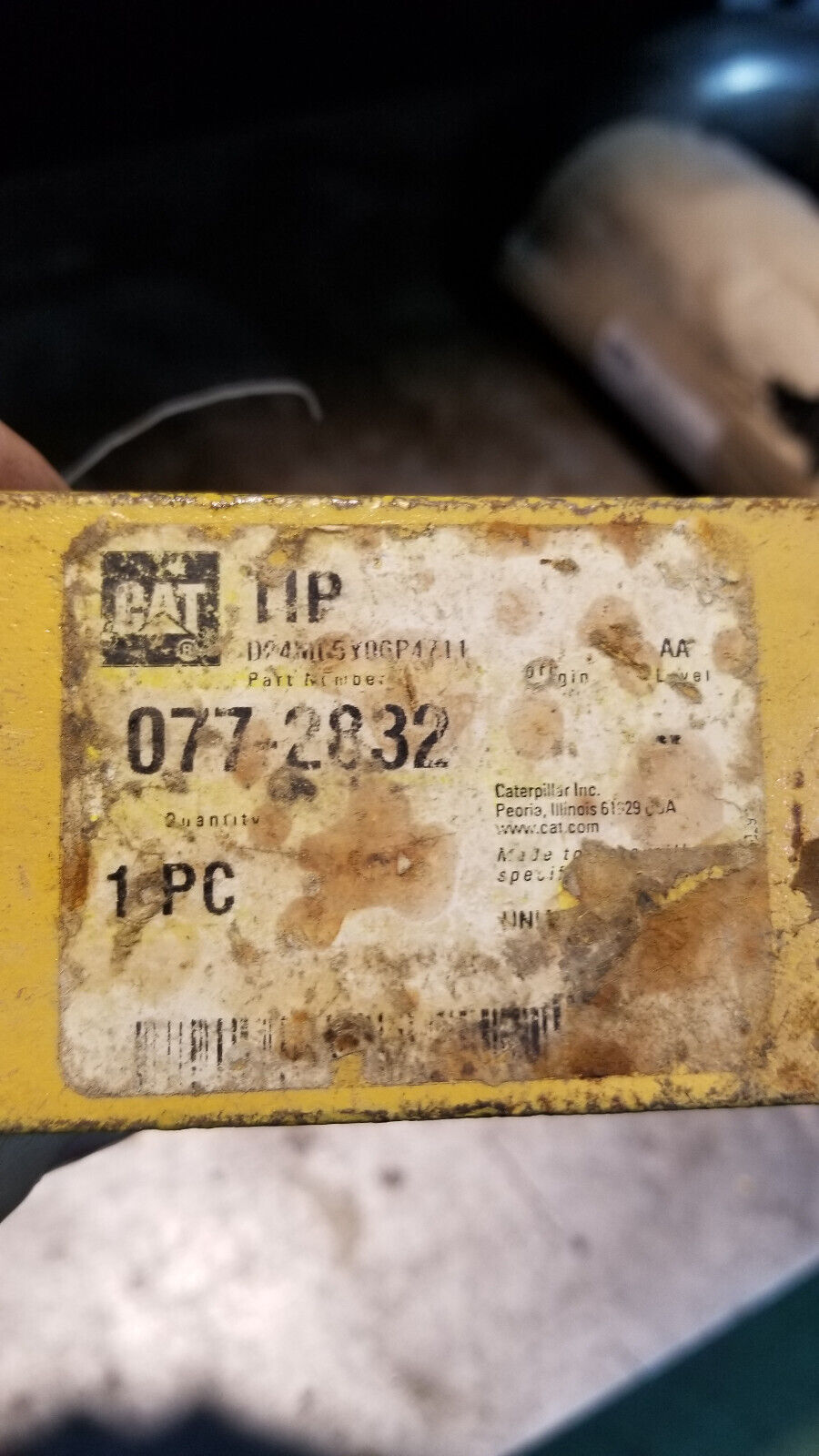 077-2832 CATERPILLAR BUCKET TOOTH