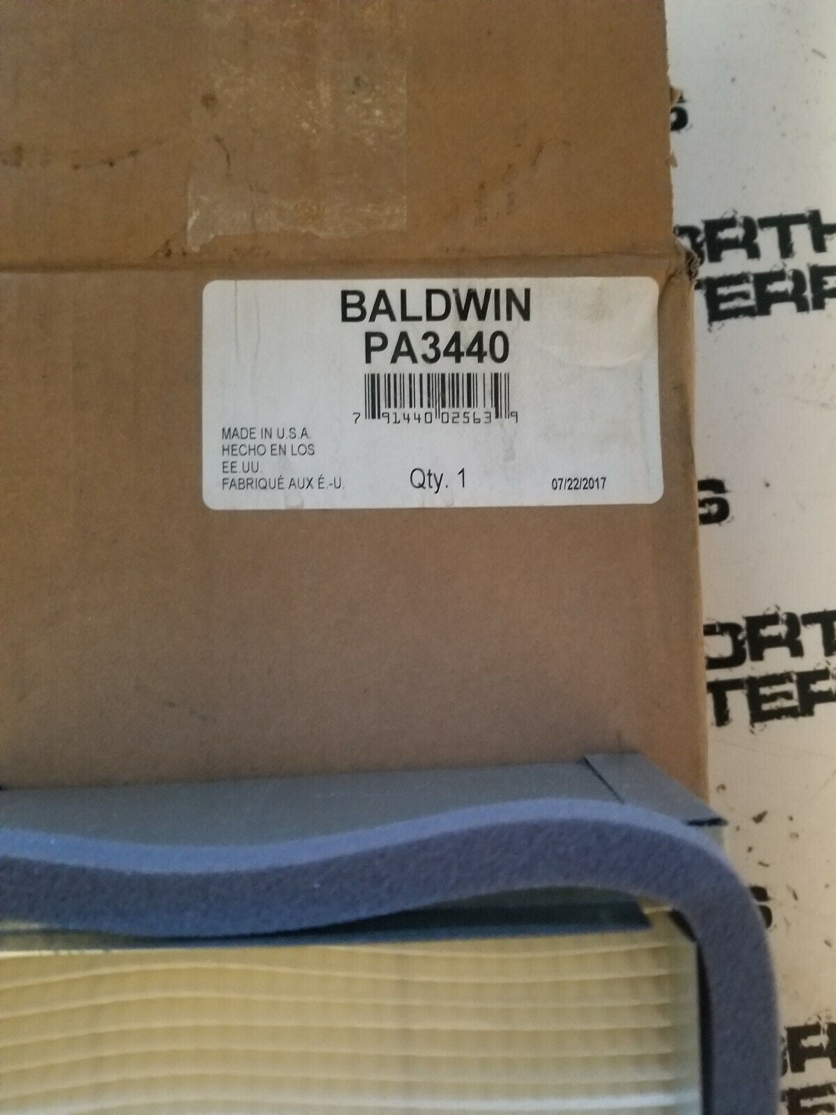 BALDWIN FILTERS PA3440 Cabin Air Filter,Rectangular