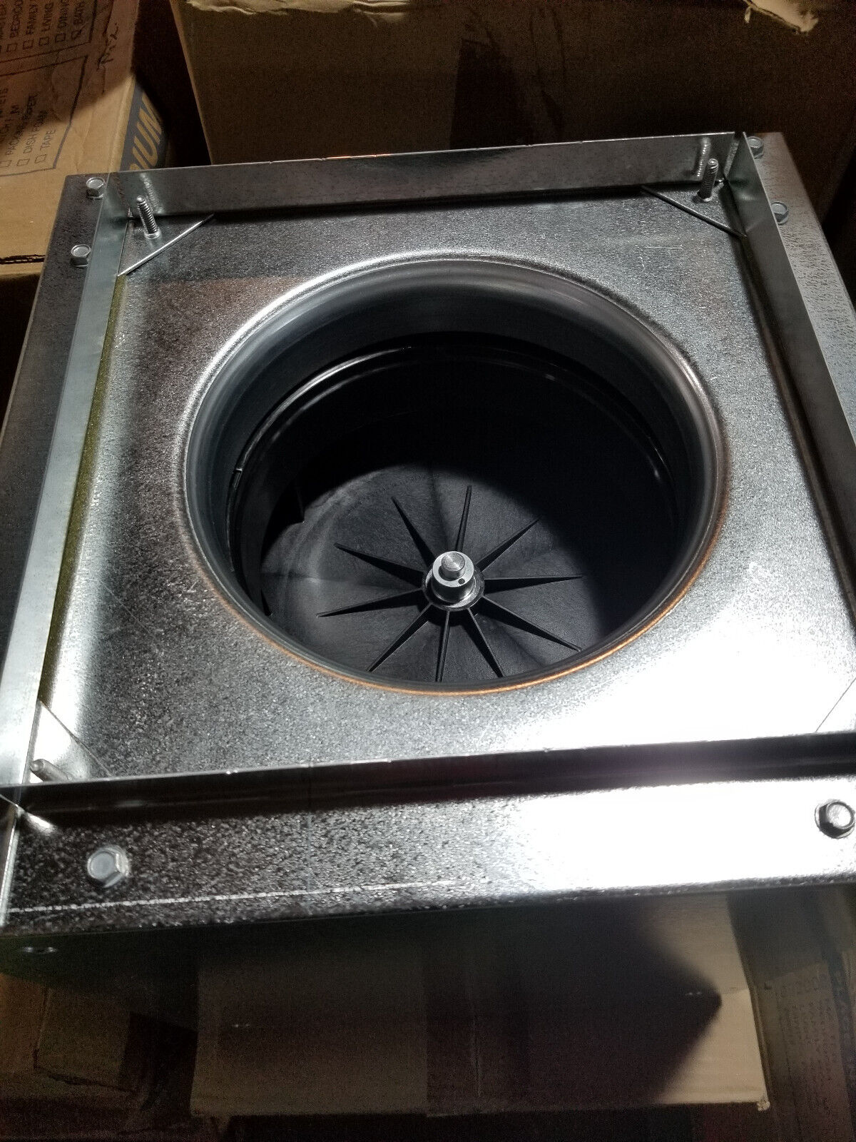GREENHECK Centrifugal Inline Fan, EF 175CFM SQ-80-G-X