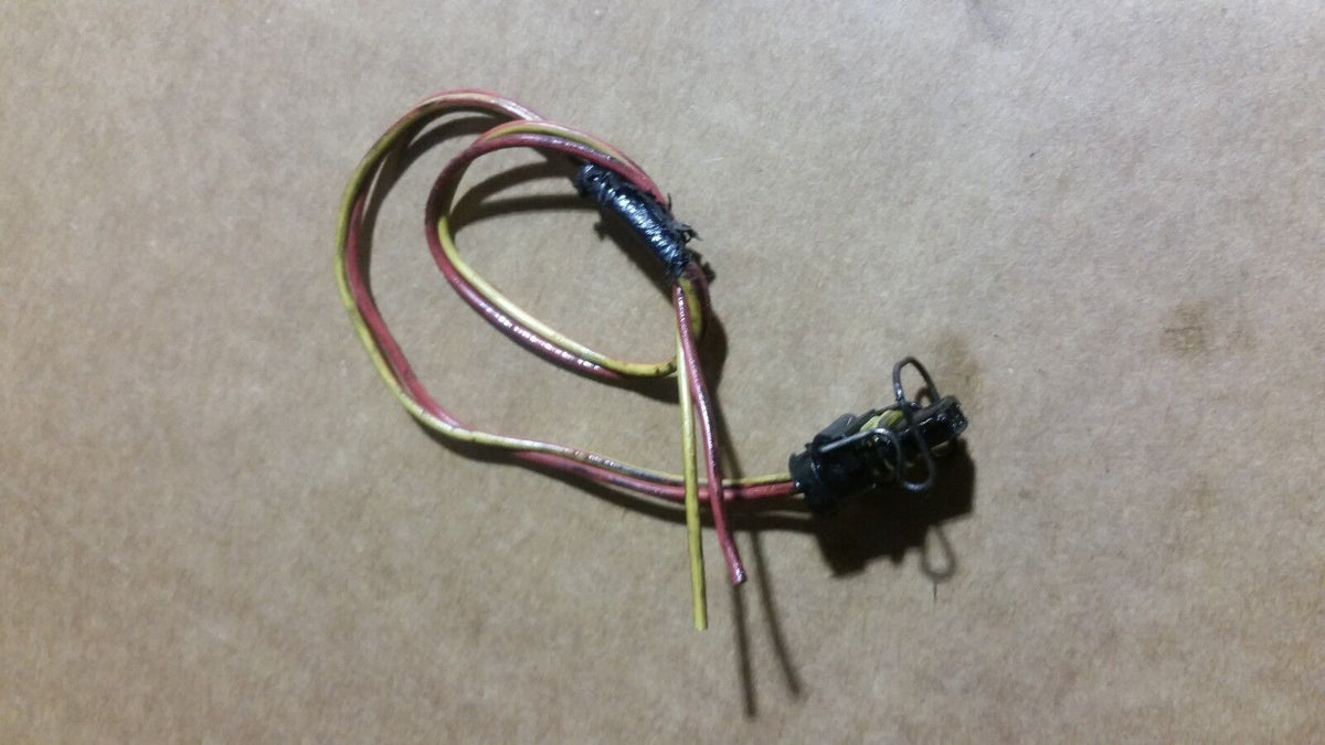 2 WIRE 6.0L POWERSTROKE ENGINE HARNESS PIGTAIL CONNECTOR blue