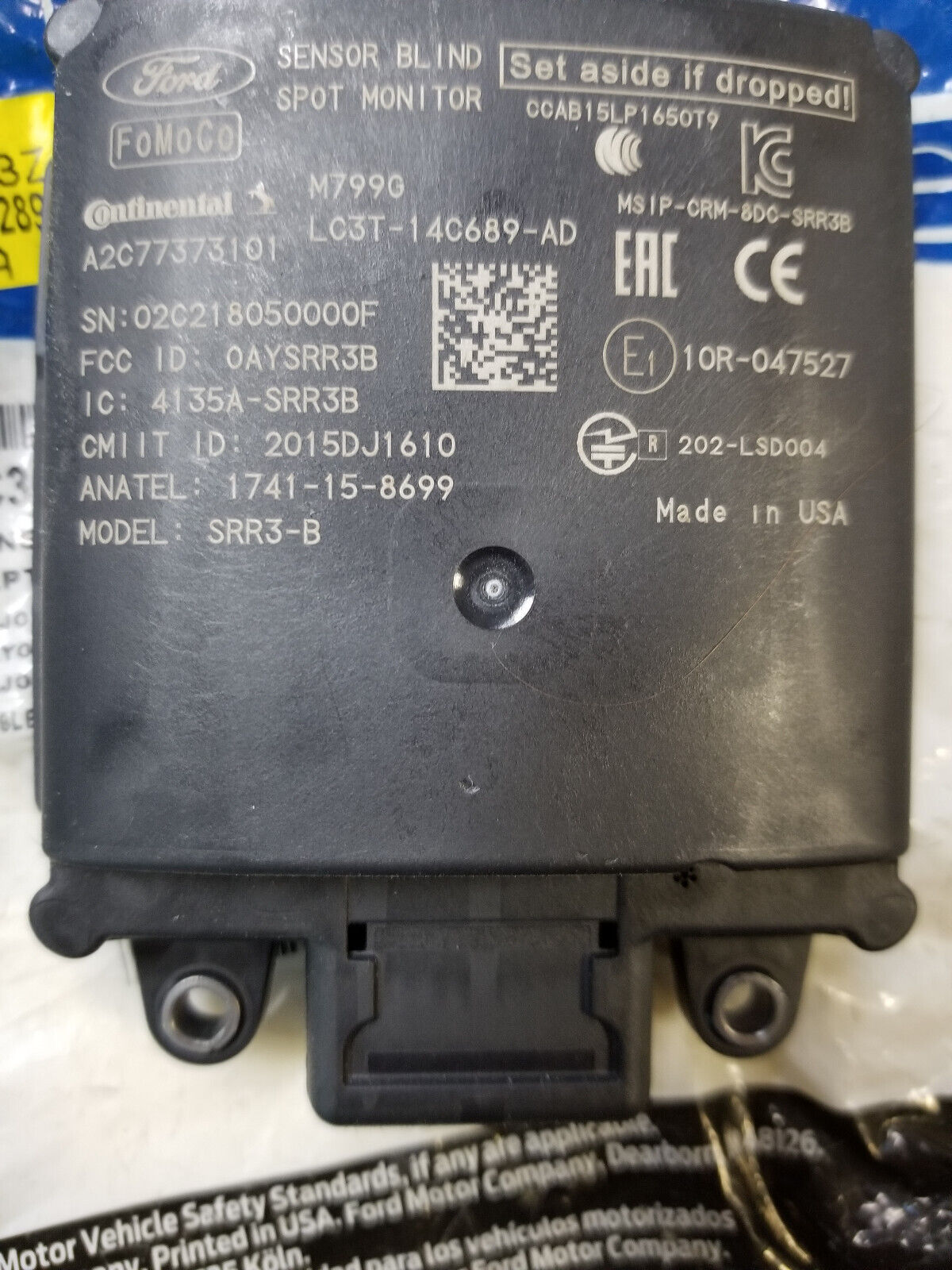 Genuine Ford Blind Spot Radar Module LC3Z-14C689-C