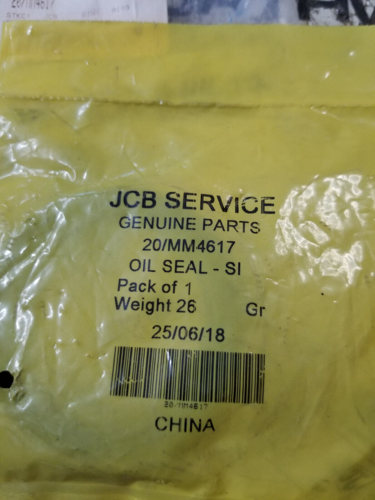 JCB OIL SEAL 20/mm4617