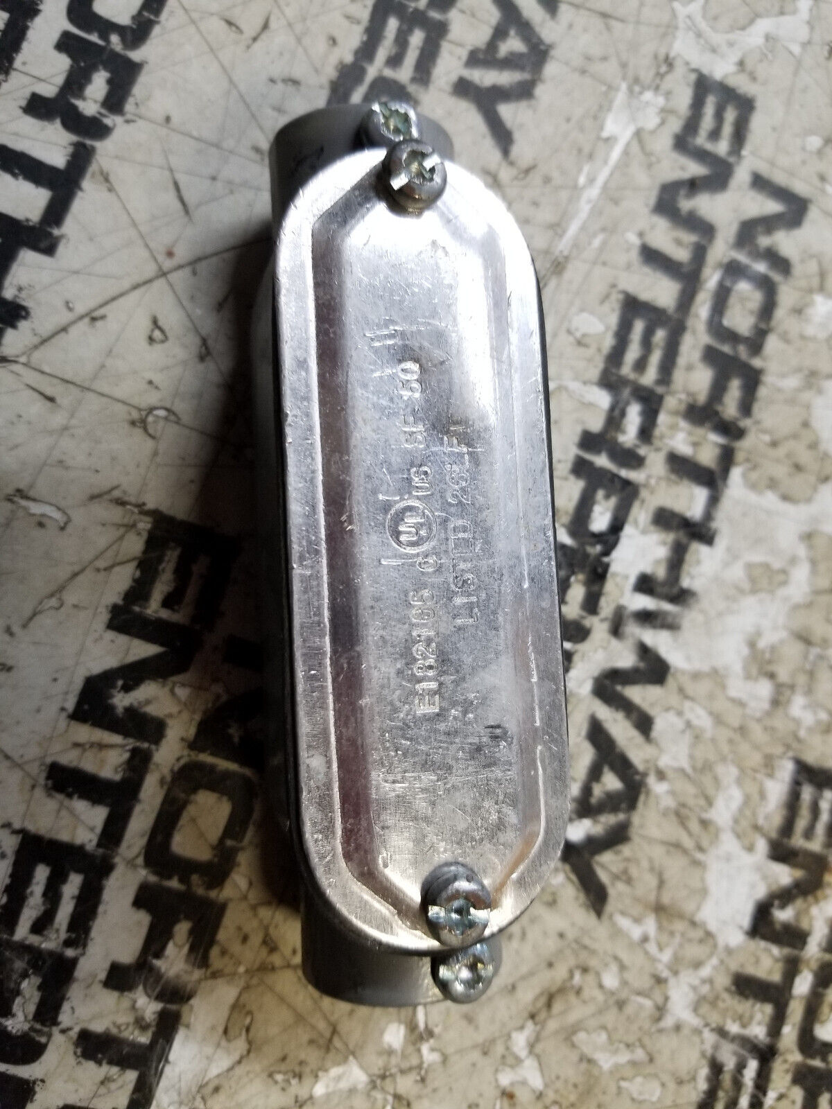 LOT OF 3PC - E182165 1/2" C ELECTRICAL CONDUIT BODY ENCLOSURE