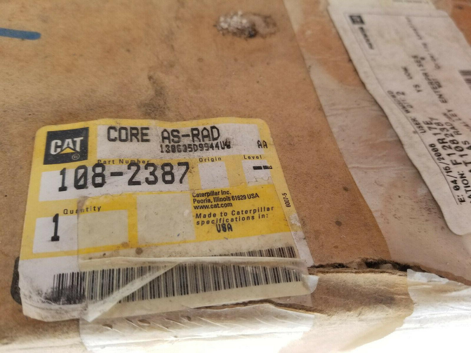 108-2387 CATERPILLAR RADIATOR