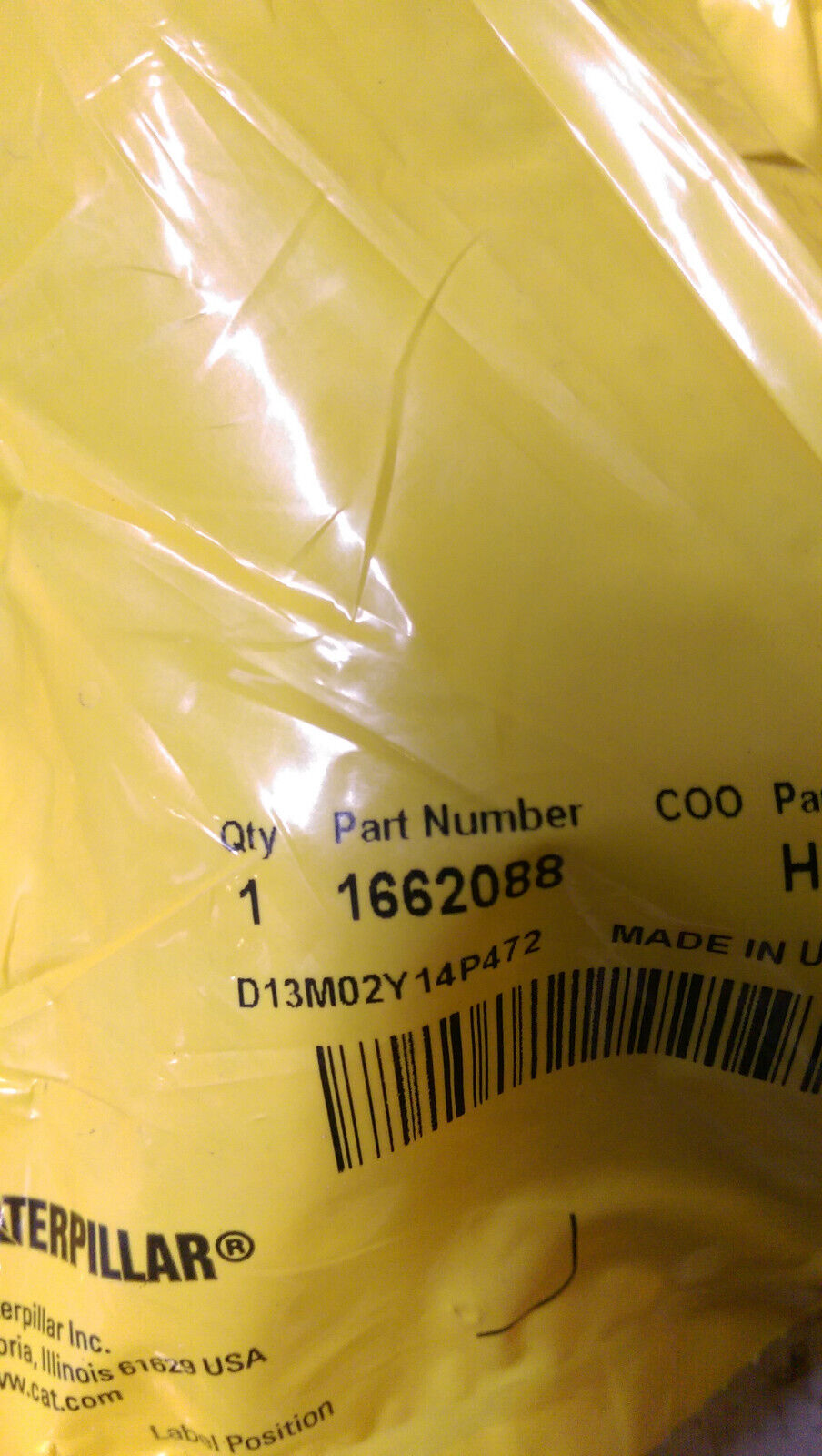 166-2088 CATERPILLAR HOSE 1662088