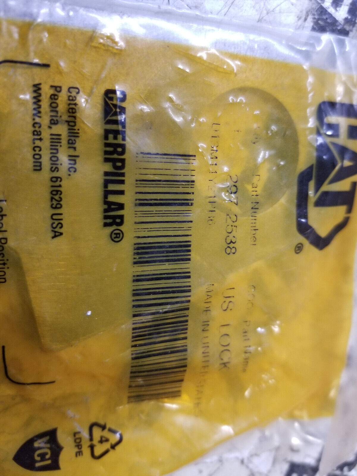 297-2538 Caterpillar 2972538 Front Axle Lock