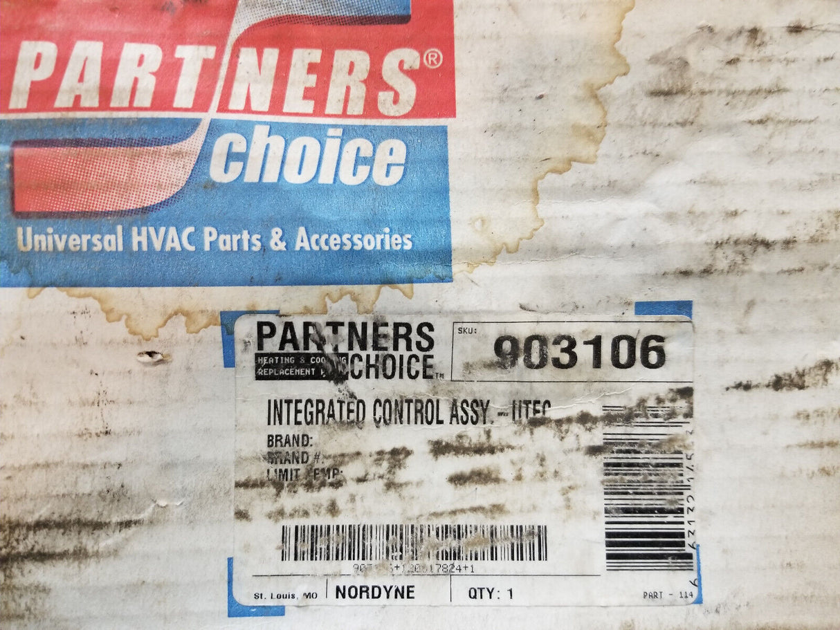 Nortek/Partner's Choice 903106 Integrated Control Assembly