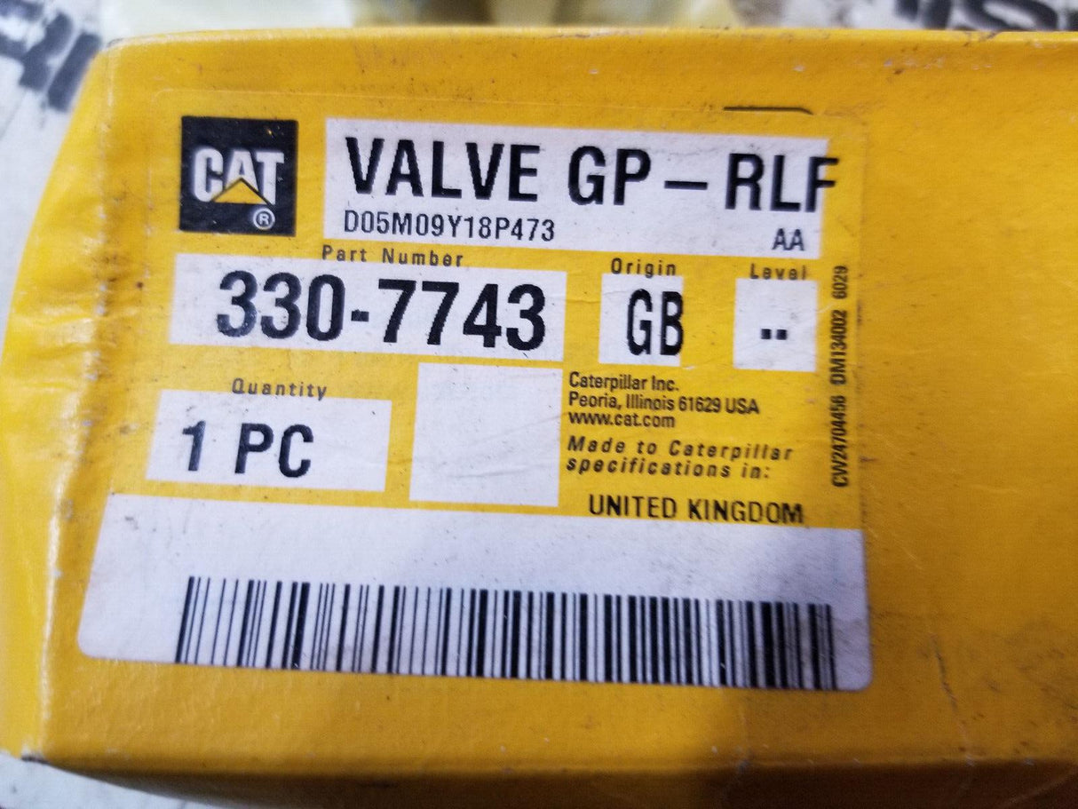 CATERPILLAR 330-7743 Valve Group-Relief 3307743