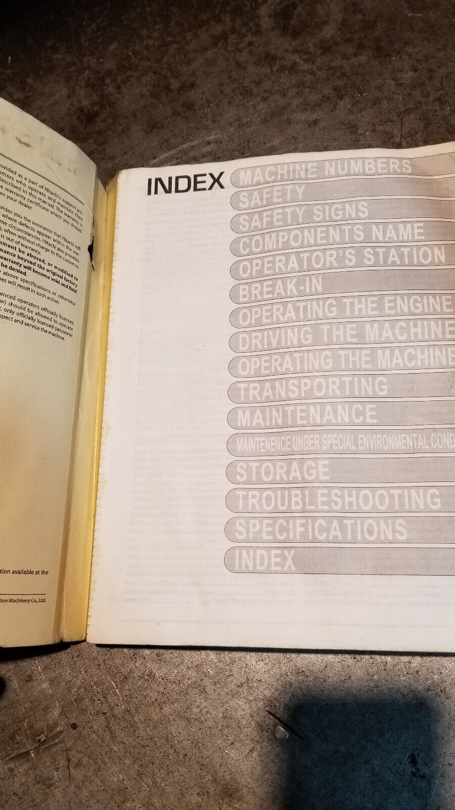 HITACHI ZAXIS 200LC-3 240LC-3 270LC-3 350LC-3 OPERATION MAINTENANCE MANUAL BOOK