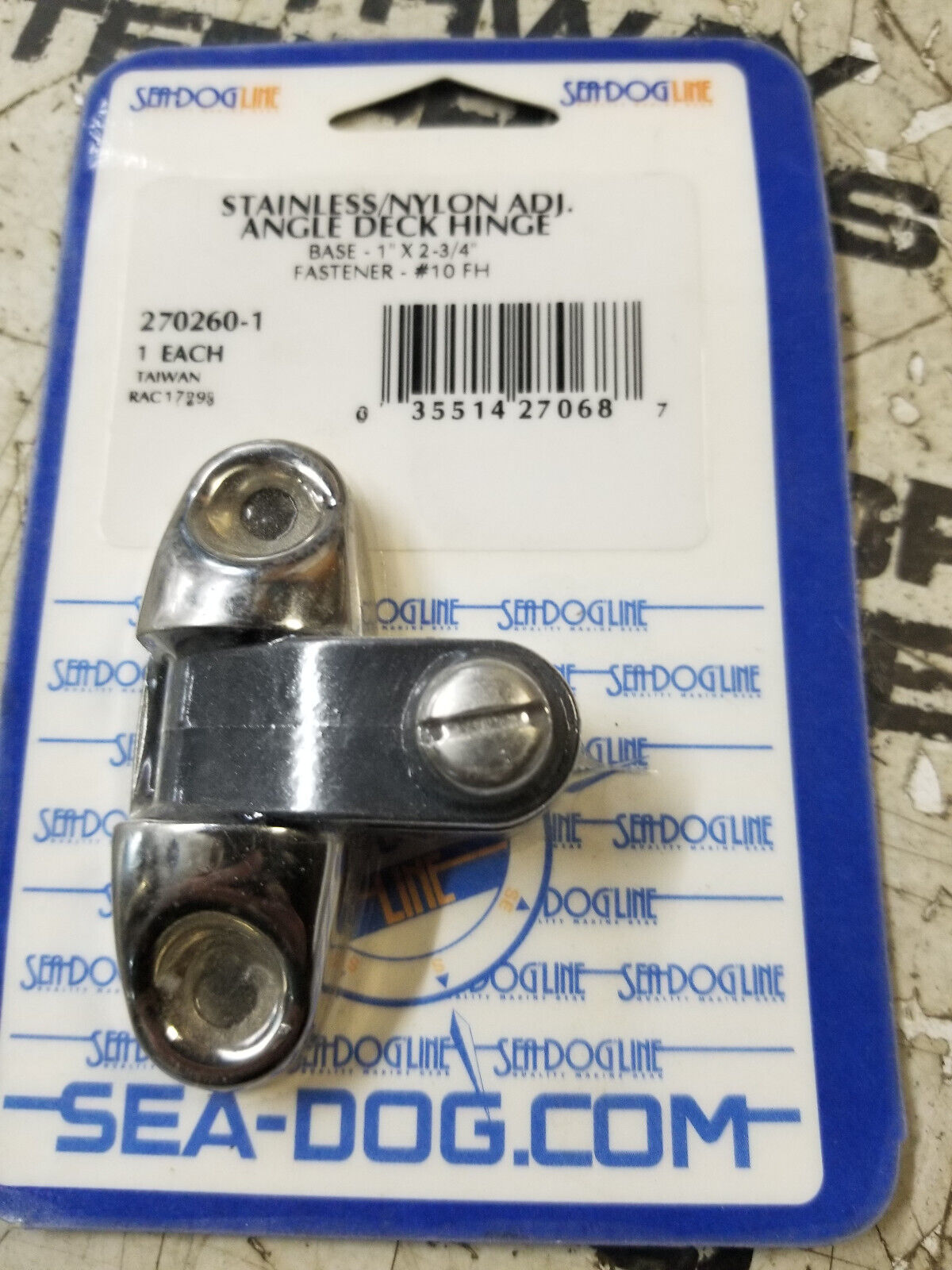 Sea-Dog SS & Nylon Deck Hinge Adjustable Angle 270260-1