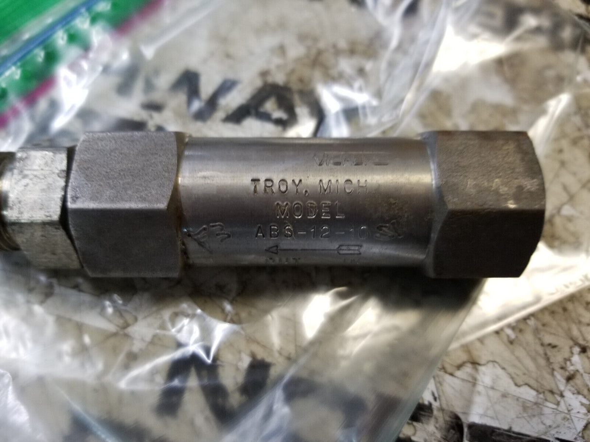 VICKERS ABS-12-10 CHECK VALVE