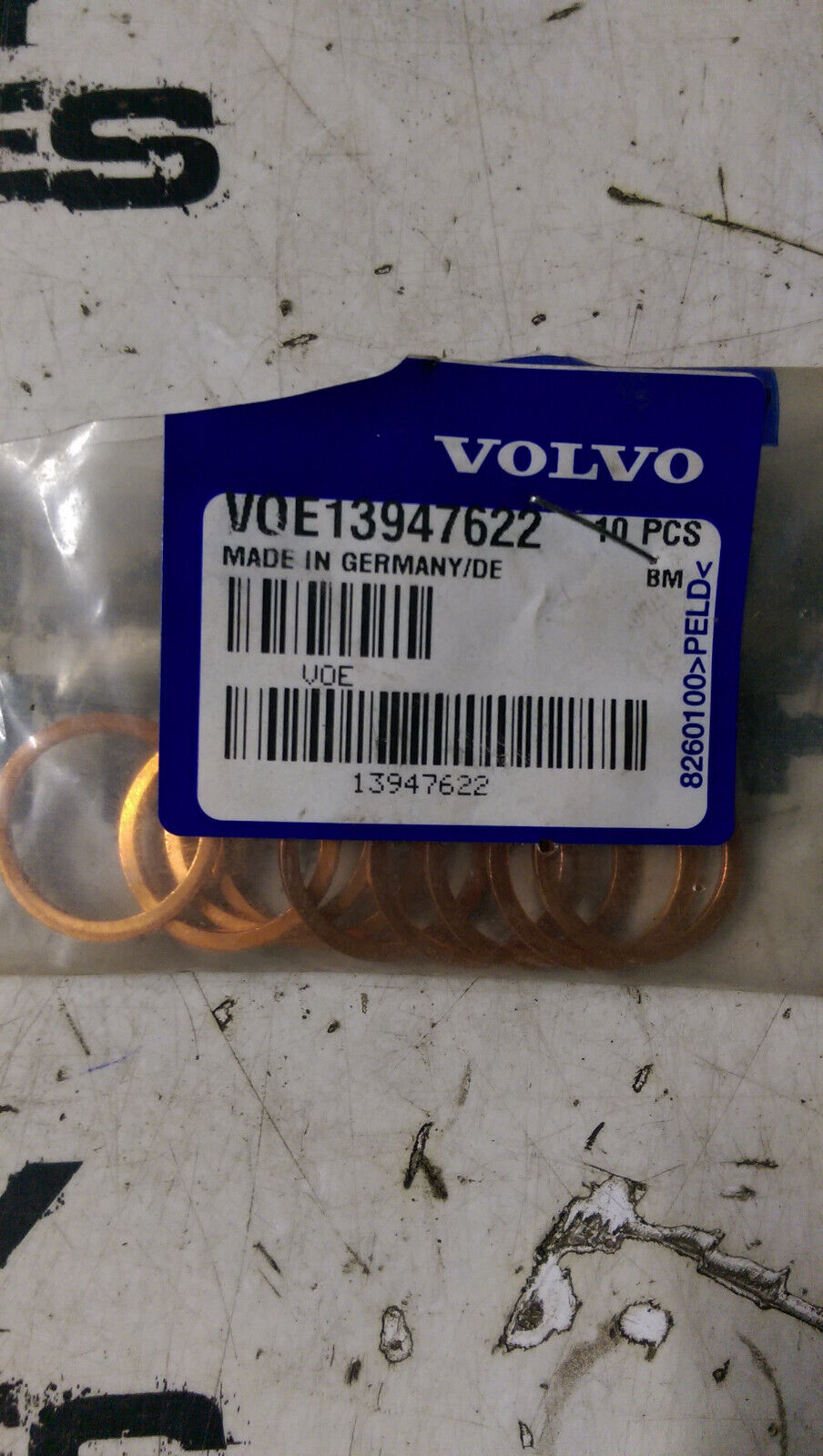 VOLVO VOE13947622 13947622 BAG OF COPPER SEAL