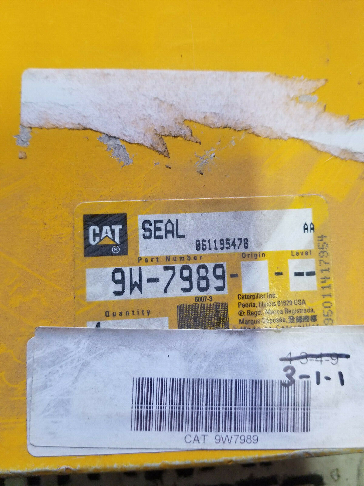 9W-7989 CATERPILLAR SEAL