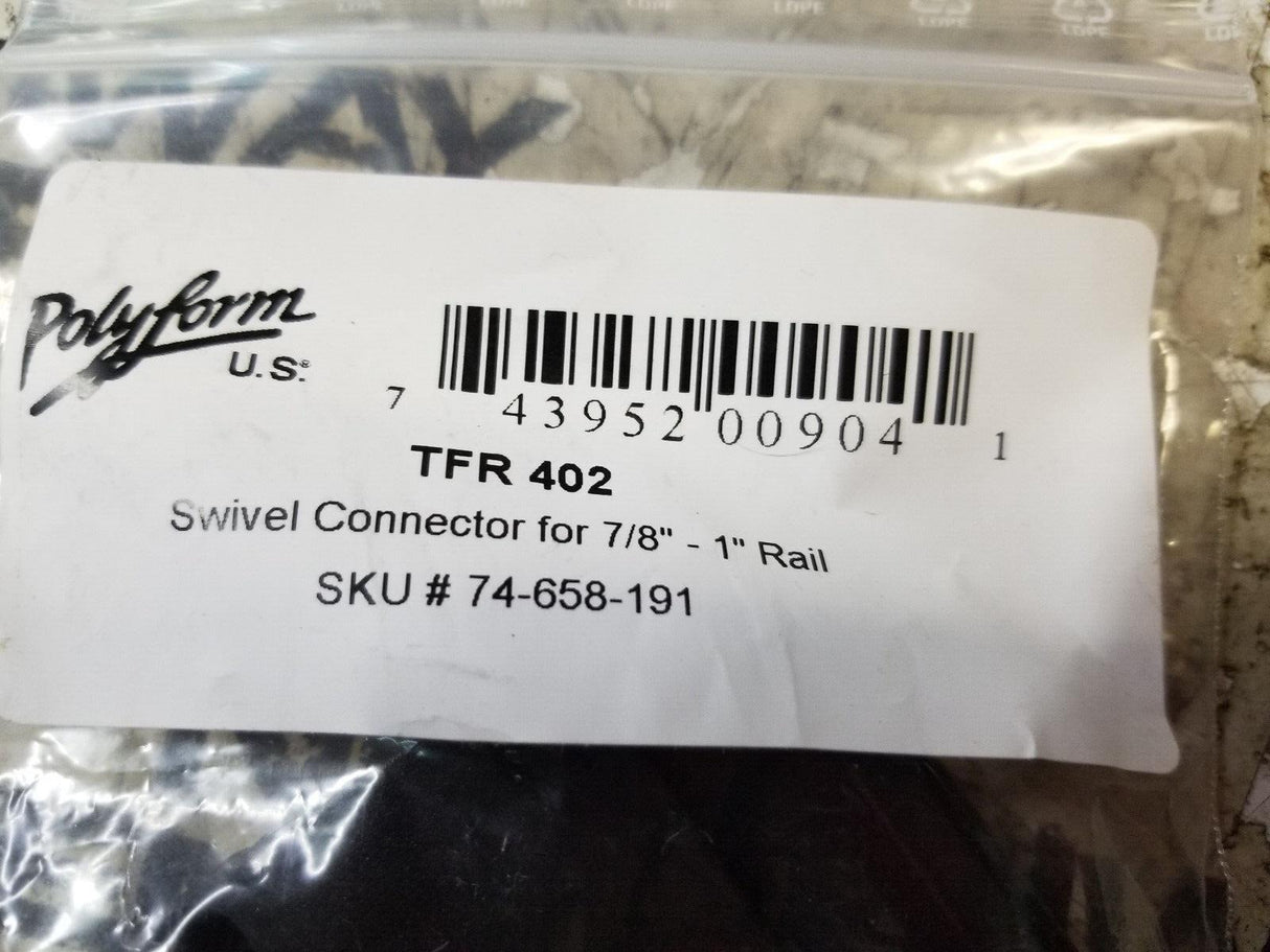 Polyform U.S. Swivel Connector 7/8-1"Rail TFR-402