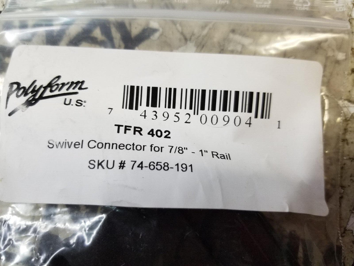 Polyform U.S. Swivel Connector 7/8-1"Rail TFR-402