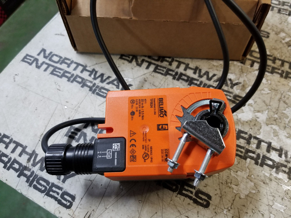 Belimo TFB24 Spring Return Actuators 22in-lb/2.5 Nm 24VAC/DC