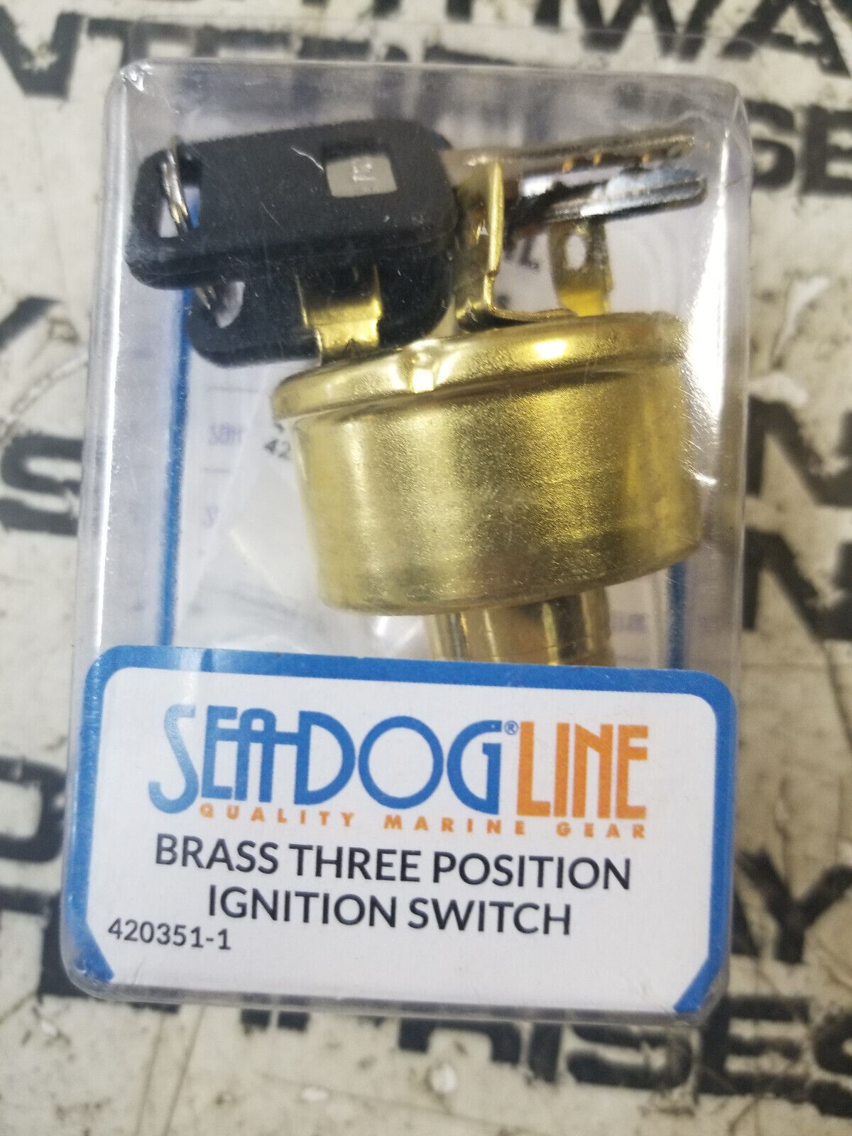 Sea-Dog Brass 3-Position Key Switch 420351-1
