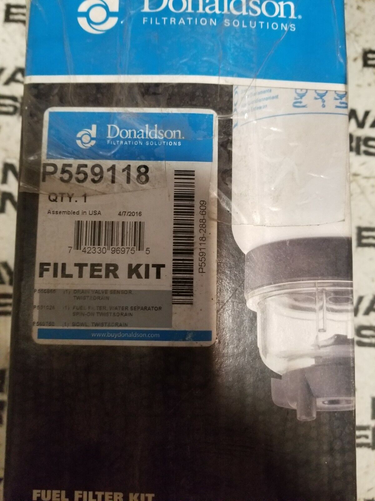 P559118 DONALDSON FUEL WATER SEPARATOR KIT