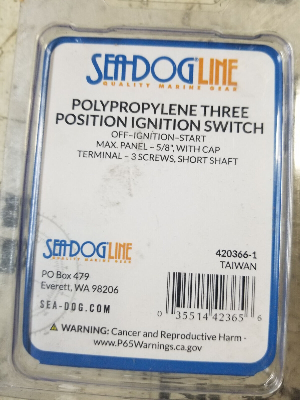 Sea-Dog 3-Position Ignition Switch Searay 420366-1