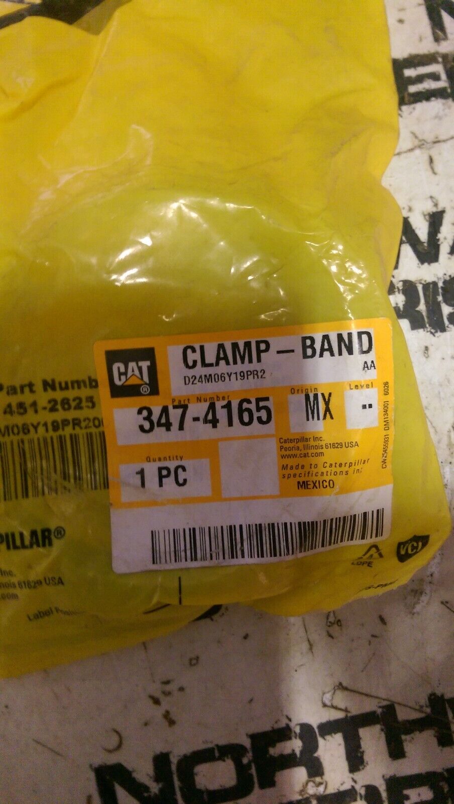 347-4165 CATERPILLAR CLAMP