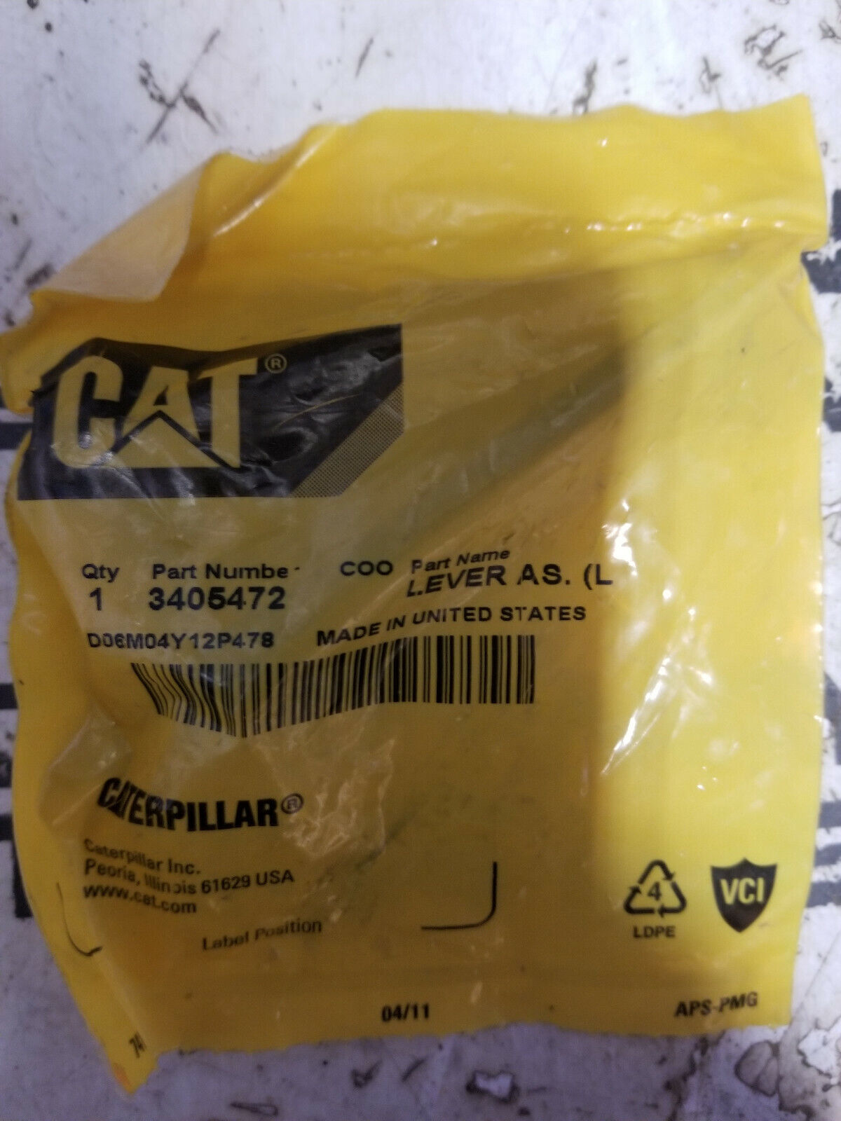 340-5472 CATERPILLAR LEVER