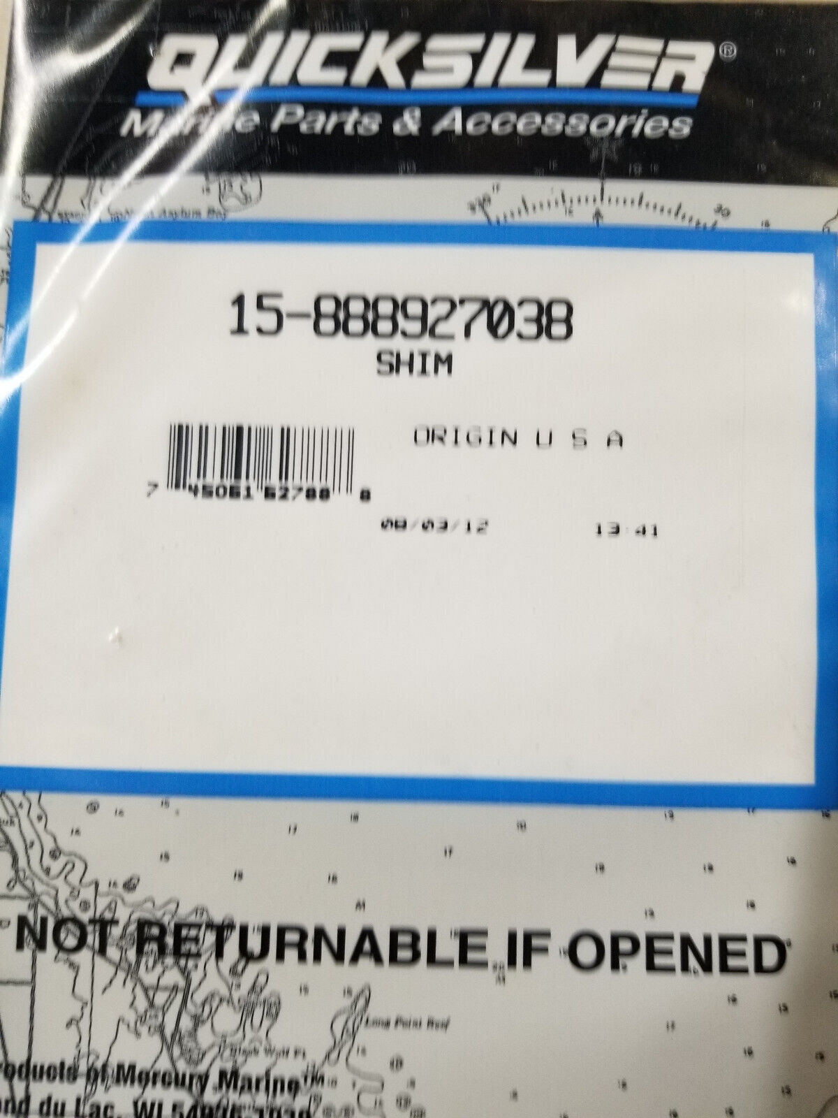 New Mercury Mercruiser Quicksilver OEM Part 15888927038 Shim