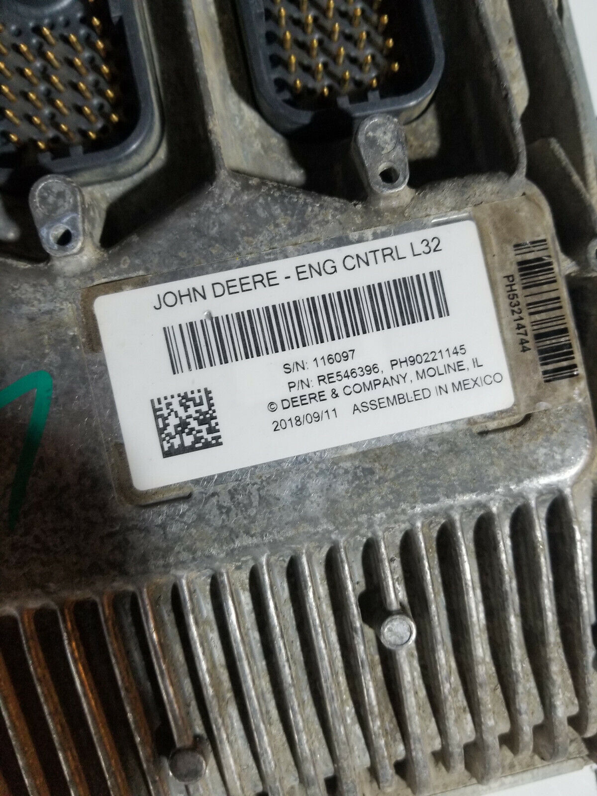 JOHN DEERE ECM RE546396 PH90221145 ENG CNTRL L32
