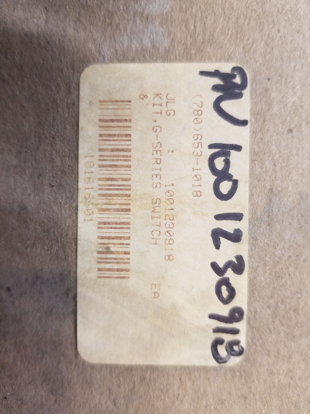 JLG Part 1001230918 - KIT, G-SERIES SWITCH & - OEM