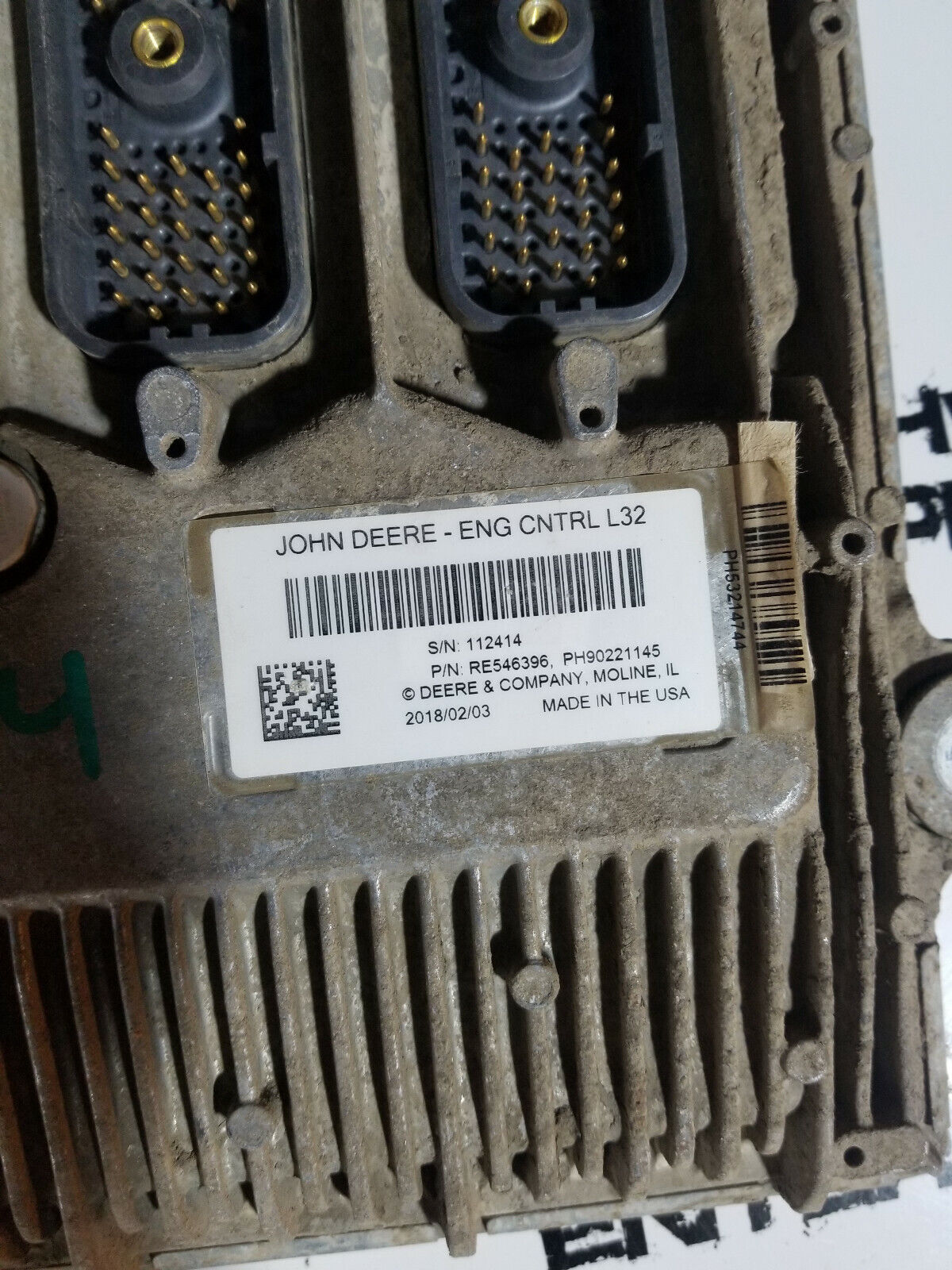 JOHN DEERE ECM RE546396 PH90221145 ENG CNTRL L32