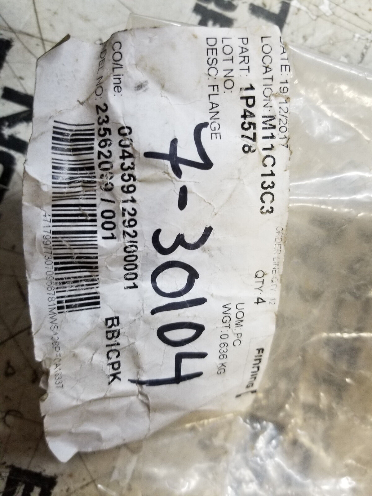 1P-4578 CAT FLANGE CLAMP 1P4578