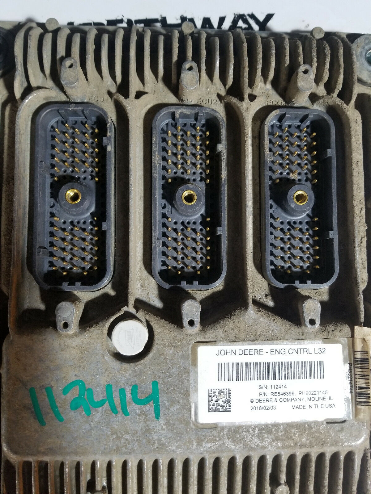 JOHN DEERE ECM RE546396 PH90221145 ENG CNTRL L32