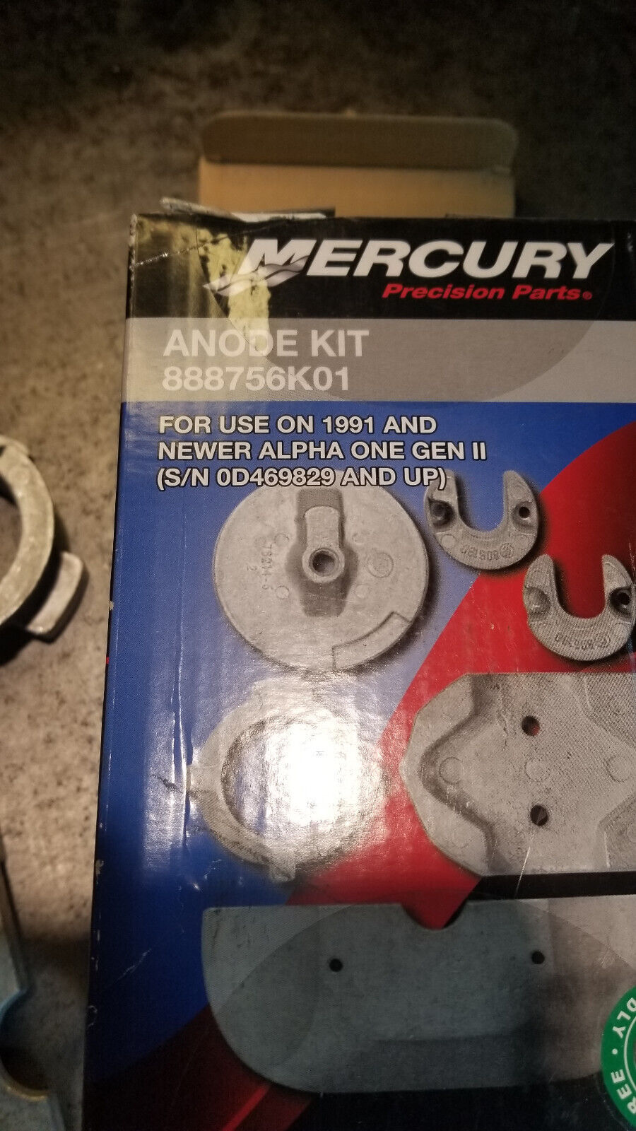 MERCURY ANODE KIT (ALUM) - 888756K01