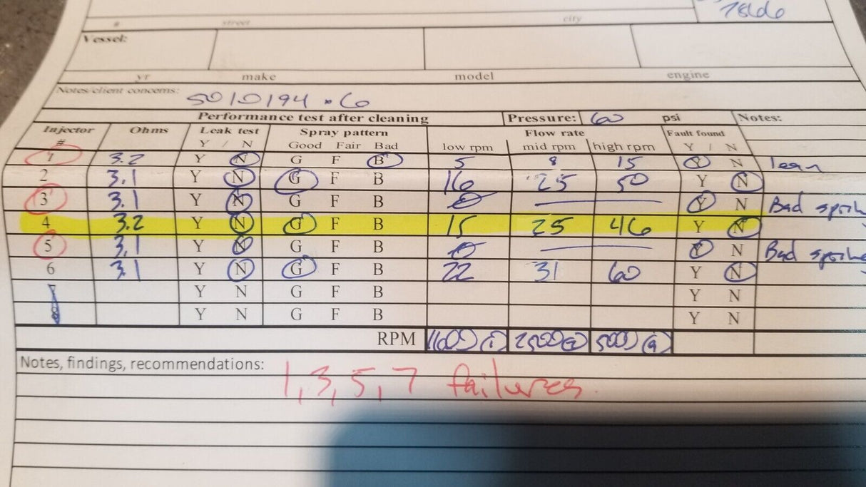 TESTED 5010194 5010207 injector 250ho 300 G2 250hp Johnson Evinrude 355152