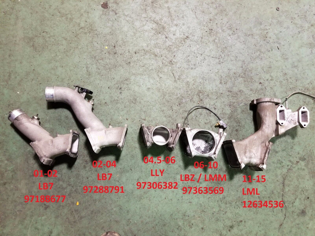 011 2011-2015 Duramax LML Intake Bridge Crossover Pipe 12648978