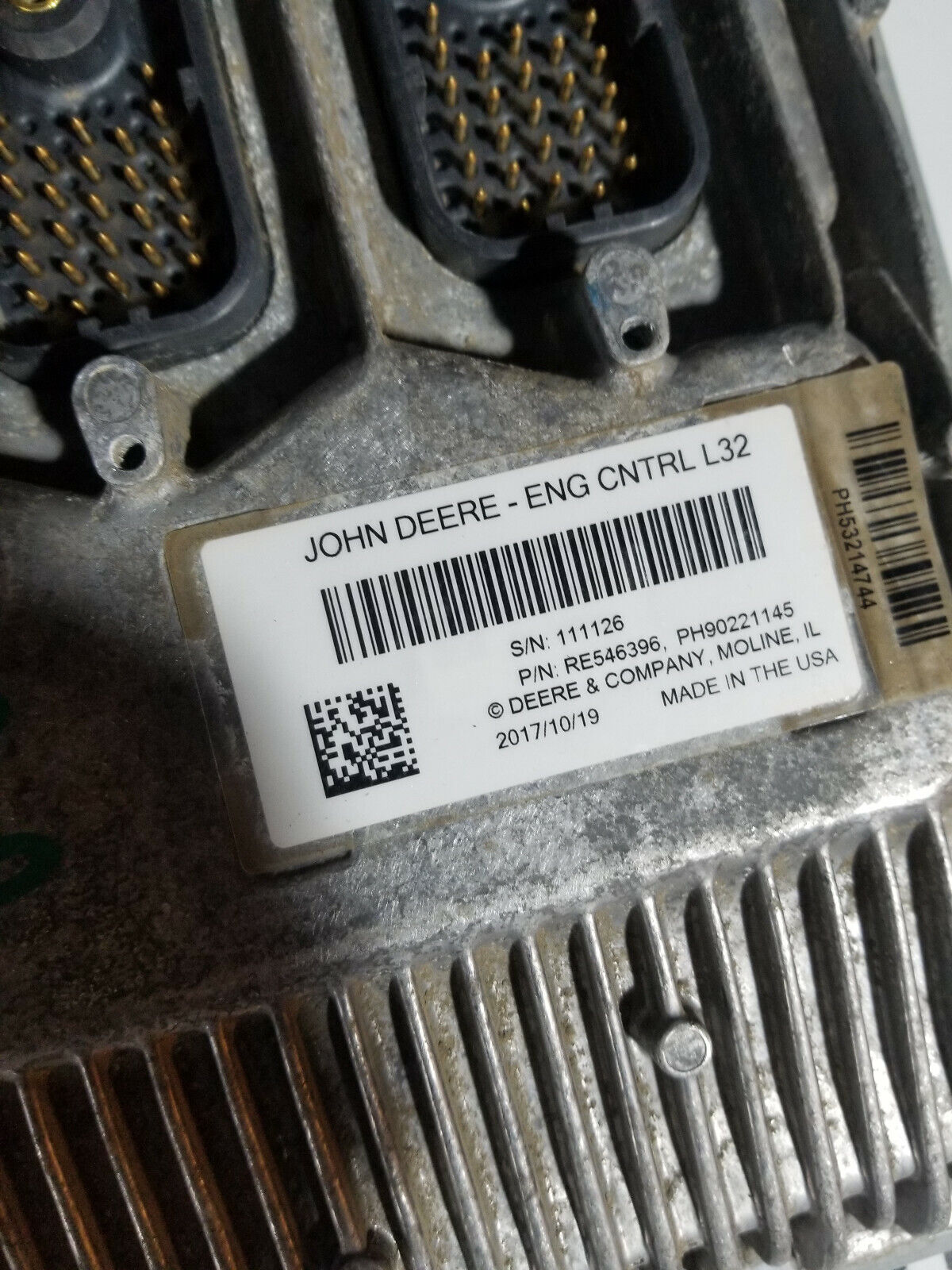 JOHN DEERE ECM RE546396 PH90221145 ENG CNTRL L32