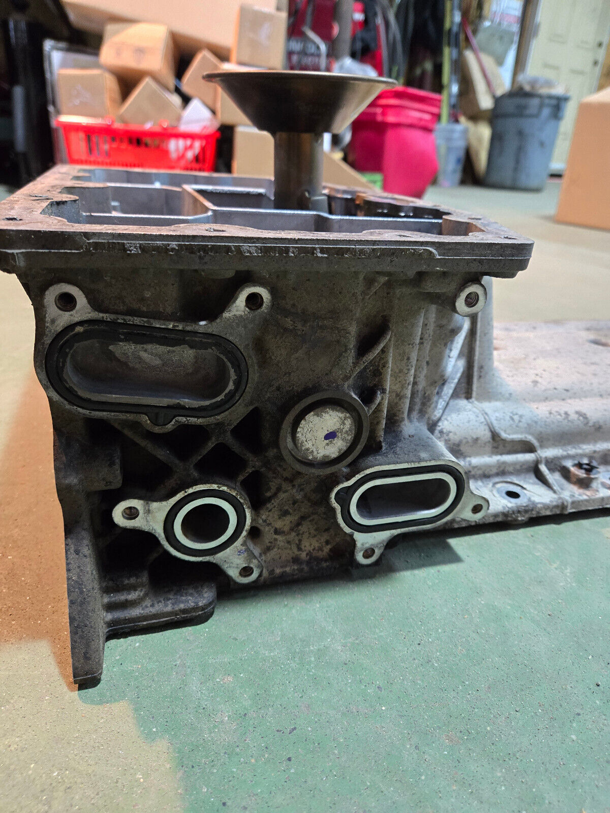 6.7L Powerstroke Upper Oil Pan bc3q-6675-eg bc3q-6676-fa