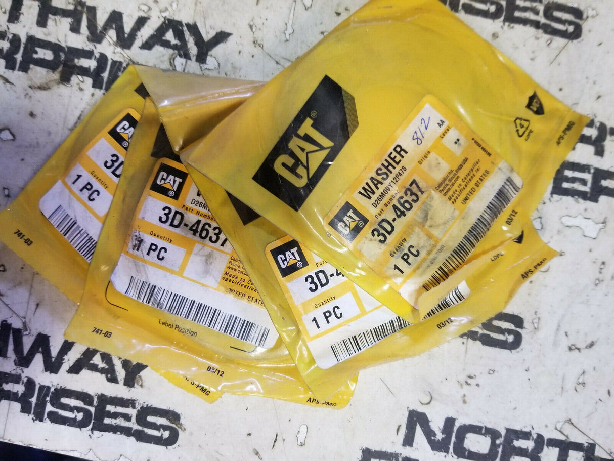 3D-4637 CATERPILLAR WASHER LOT OF 4PC