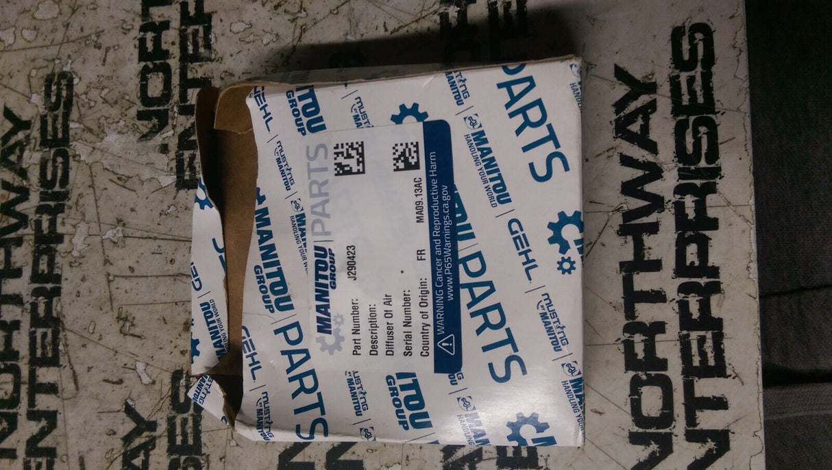 MANITOU Part # J290423 DIFFUSER OF AIR