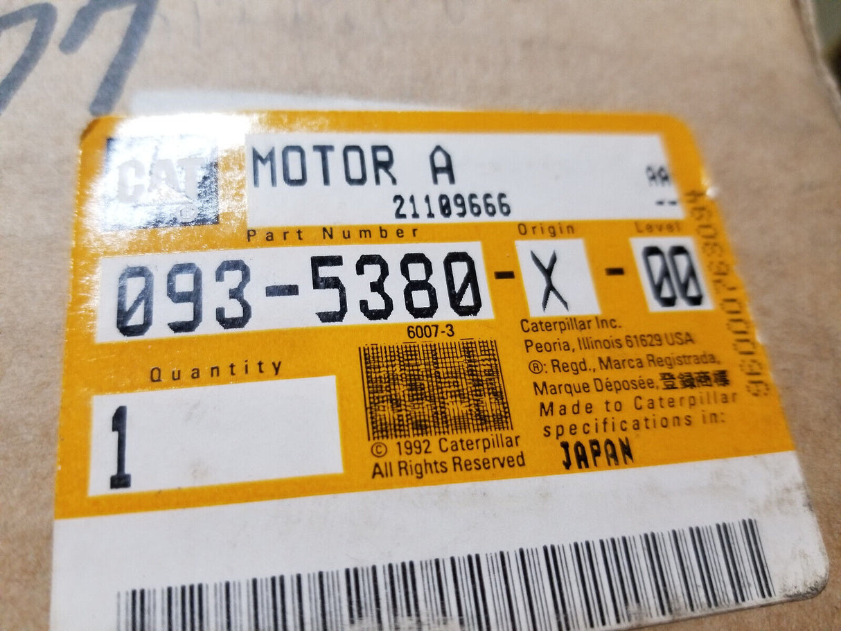 093-5380 CATERPILLAR WIPER MOTOR 0935380