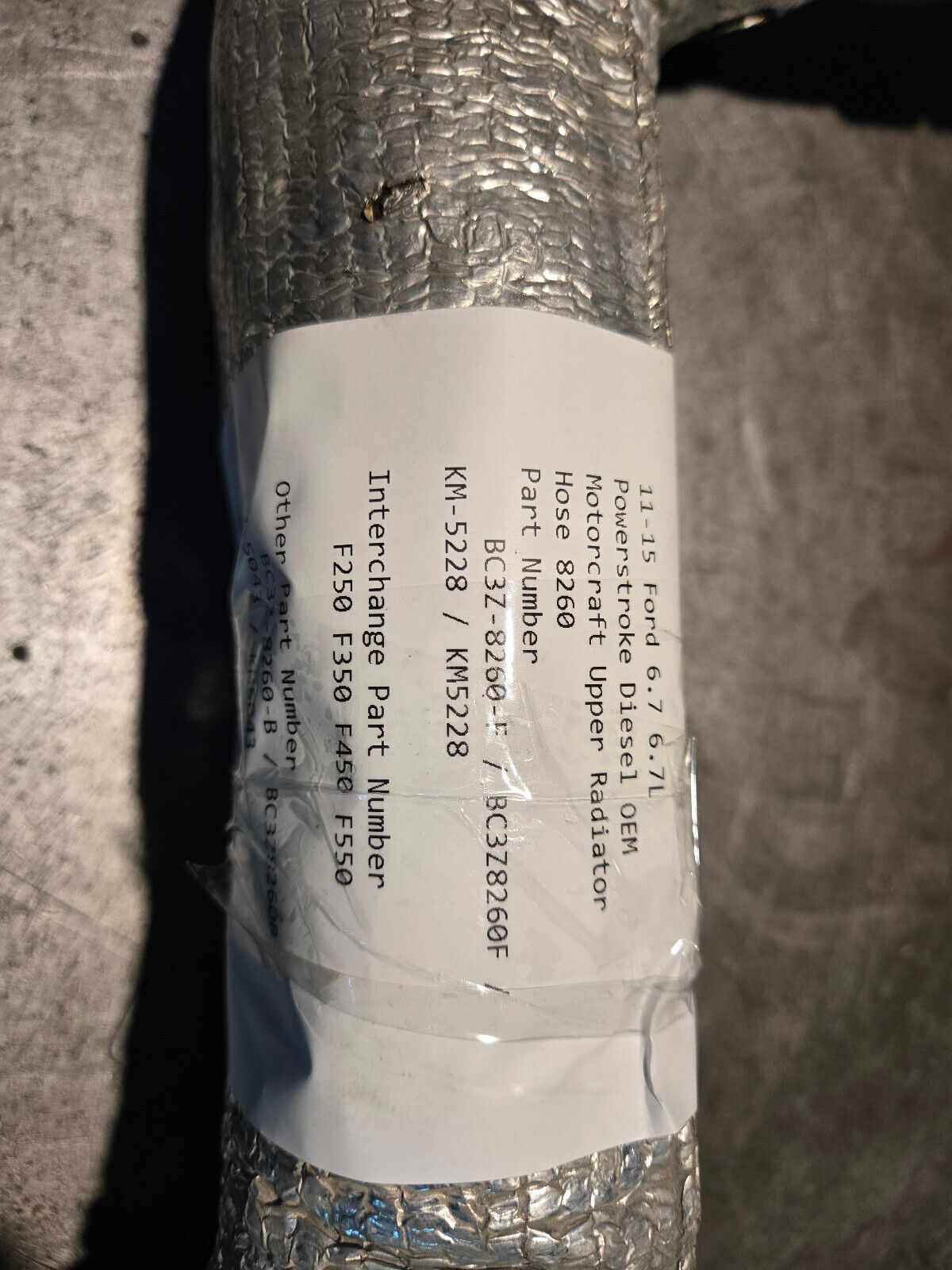 BC3Z-8260-F BC3Z8260F 11-16 Super Duty OEM Genuine Ford 6.7L Diesel Upper Radiat